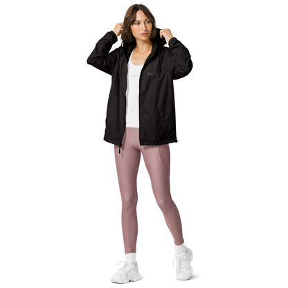 Women's lightweight zip up windbreaker