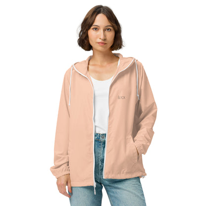 Women's lightweight zip up windbreaker