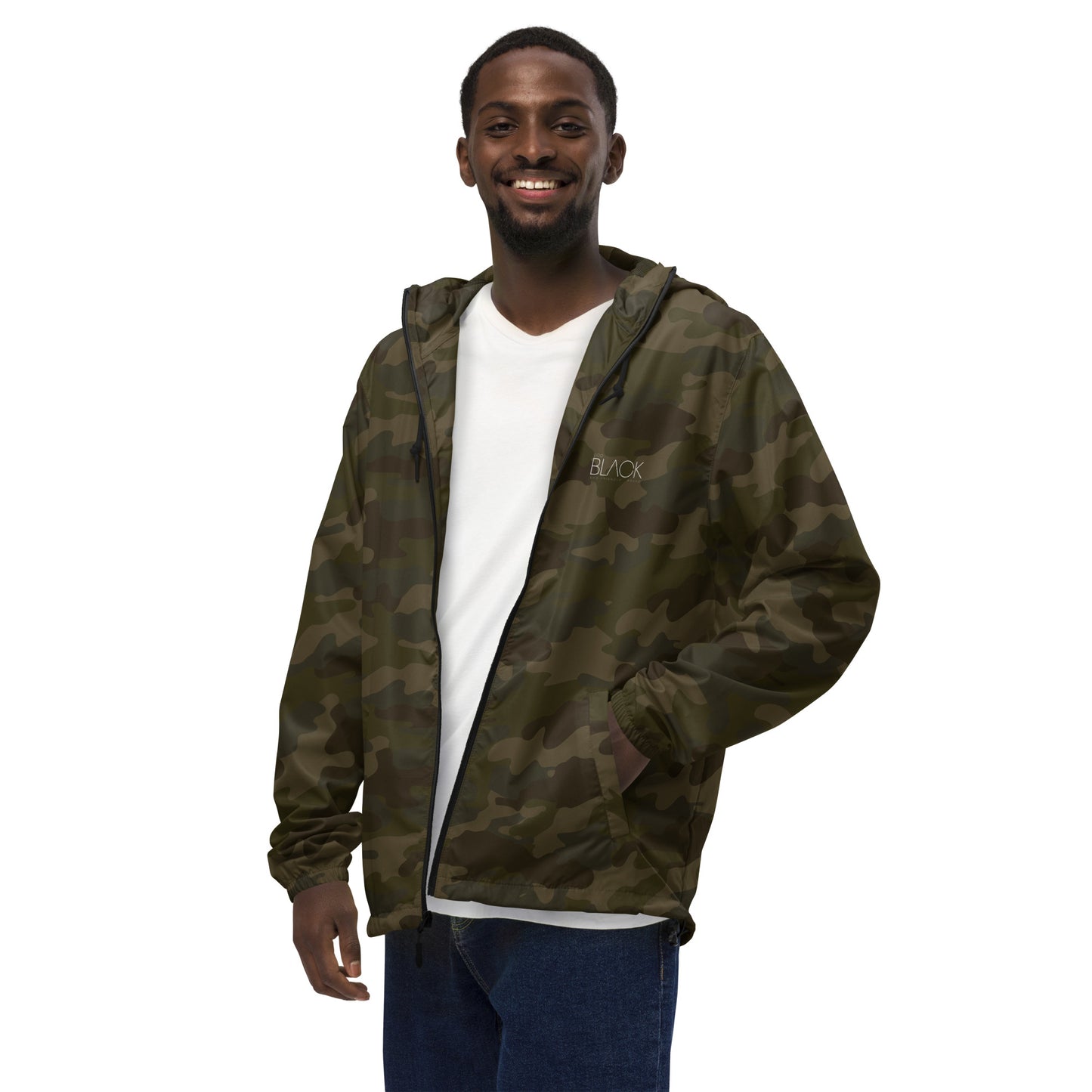 Men's lightweight zip up windbreaker - US Only